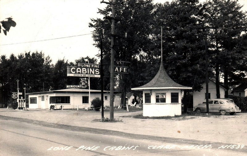 Lone Pine Motel & Restaurant - Vintage Postcard